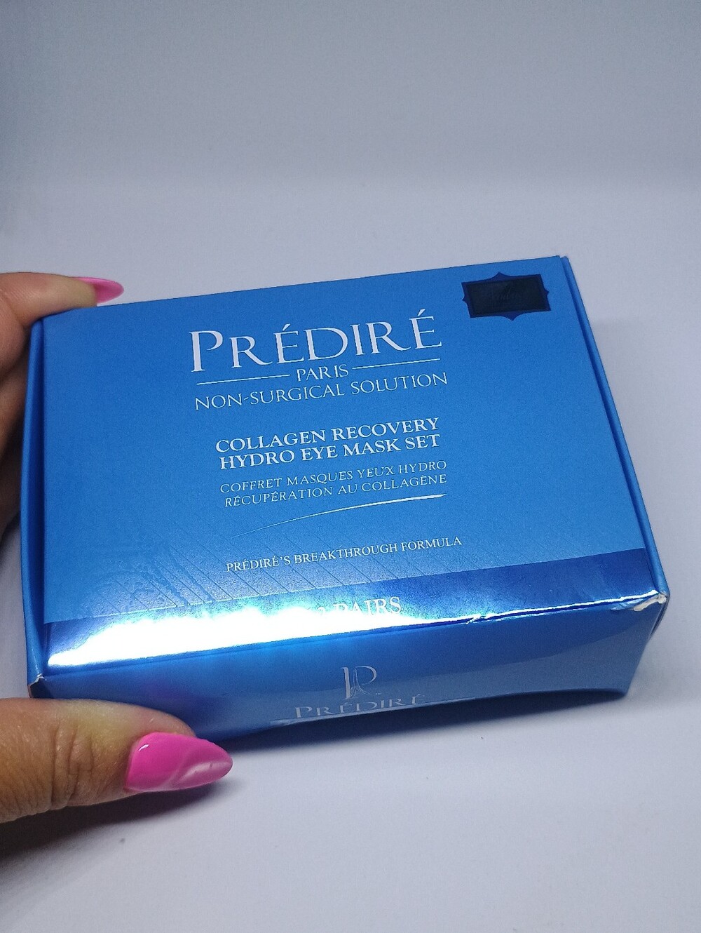 Prédiré Paris Collagen Recovery Hydro Eye Mask Set - Blue NIP - Picture 3 of 5